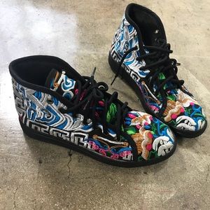 Crazy Sewn Colorful Unique Booties